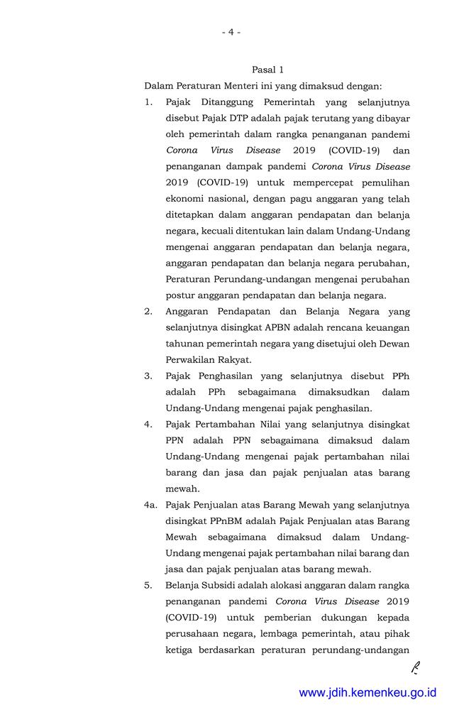 PERATURAN MENTERI KEUANGAN REPUBLIK INDONESIA NOMOR 95/PMK.05/2021 ...