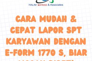 Tutorial Eform 1770 S - SPT Tahunan Karyawan